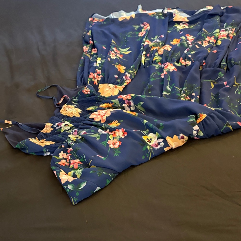 Yumi Kim Darling Tiered Maxi Dress Symphony Navy Color-XS - Picture 4 of 16